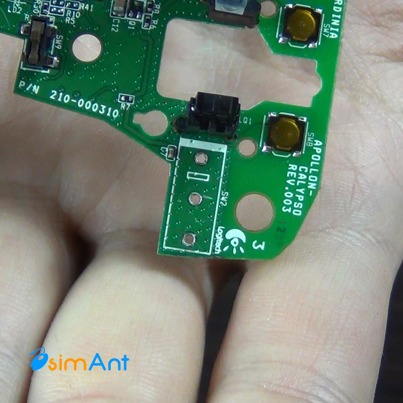 Очистка контактов для пайки микропереключателя