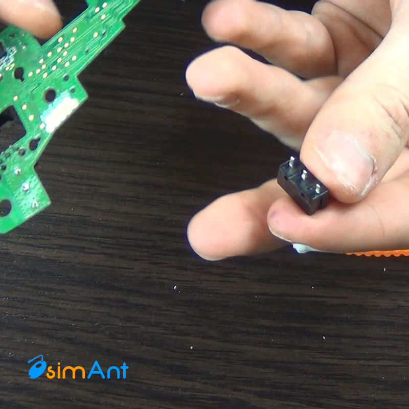 Выпайка микропереключателя logitech vx nano