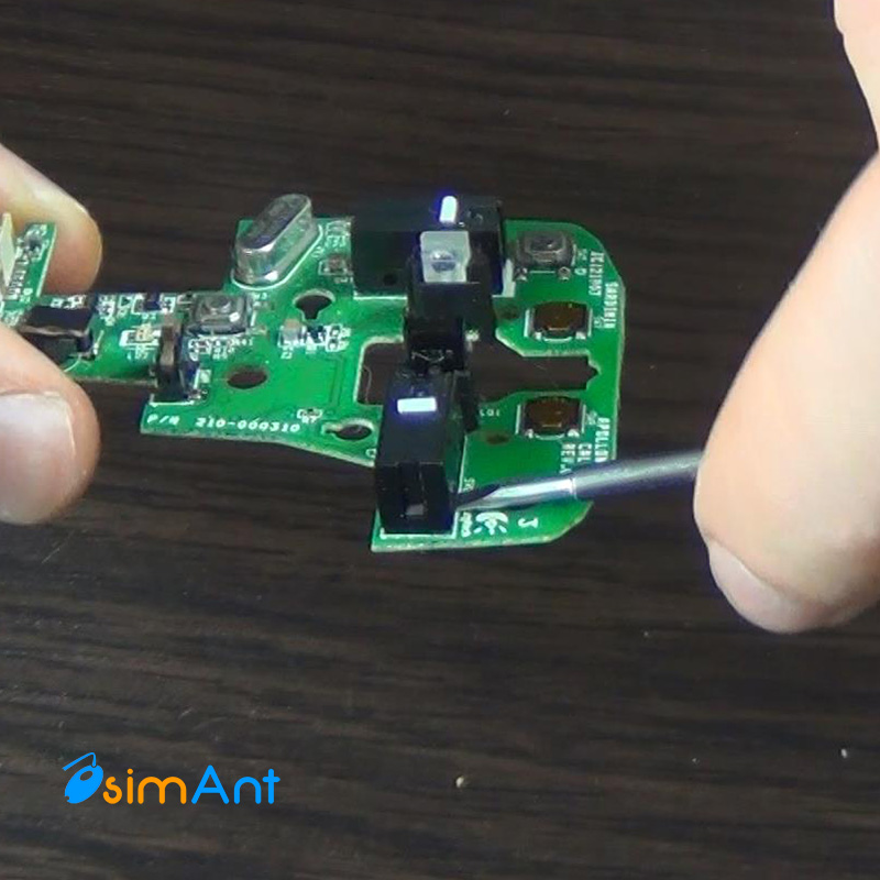 Выпайка микропереключателя logitech vx nano