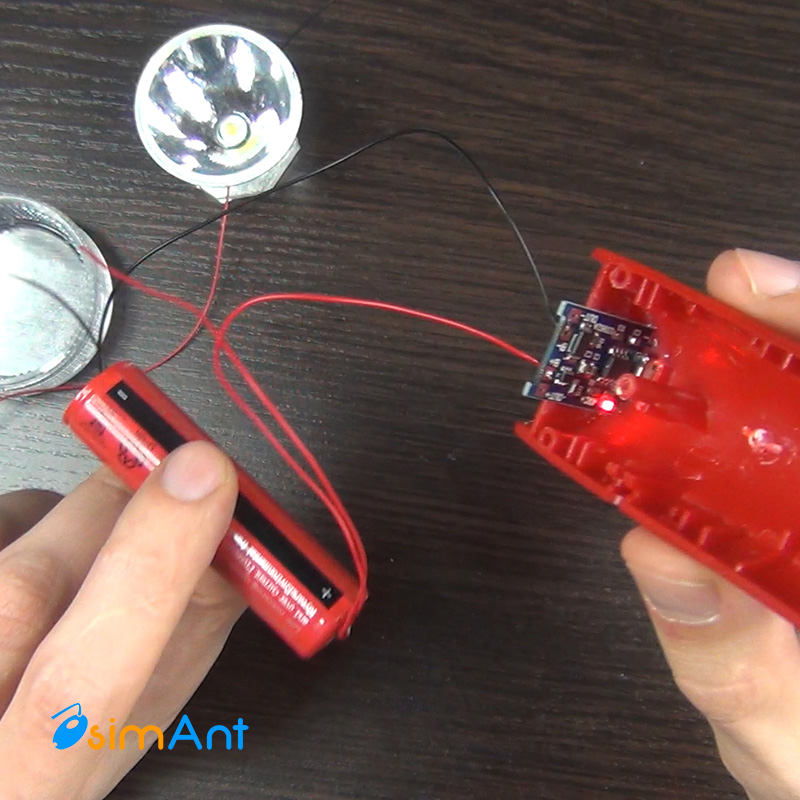 Проверка работы контроллера для зарядки литиевого аккумулятора