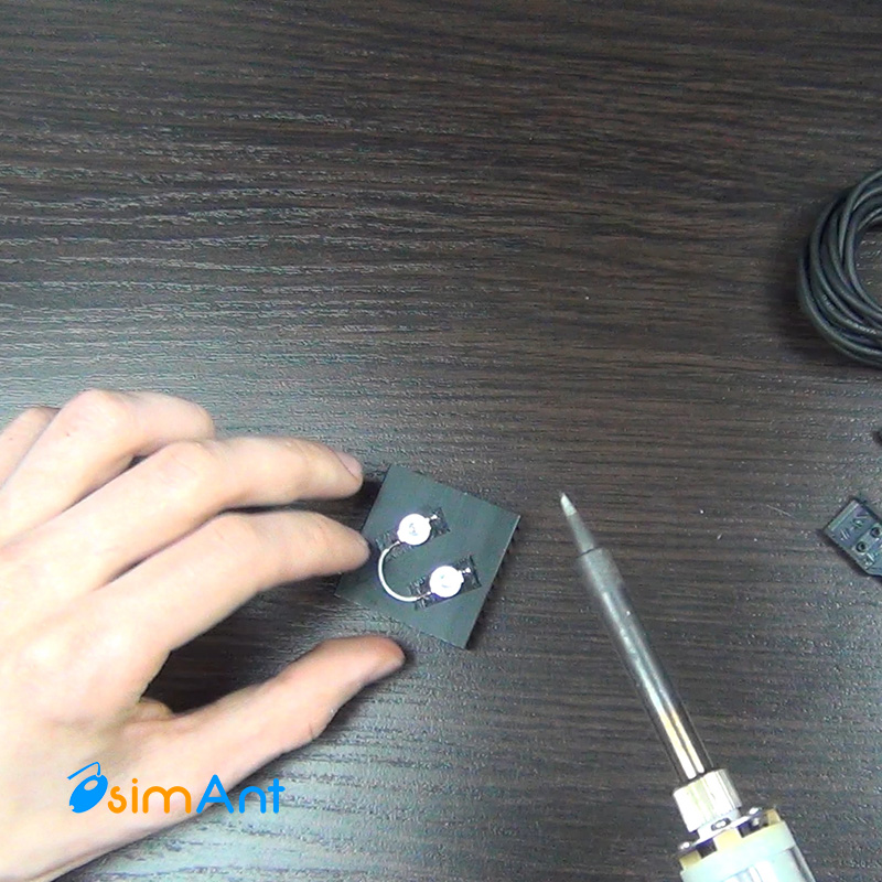 Припаянные и приклеенные светодиоды 3W