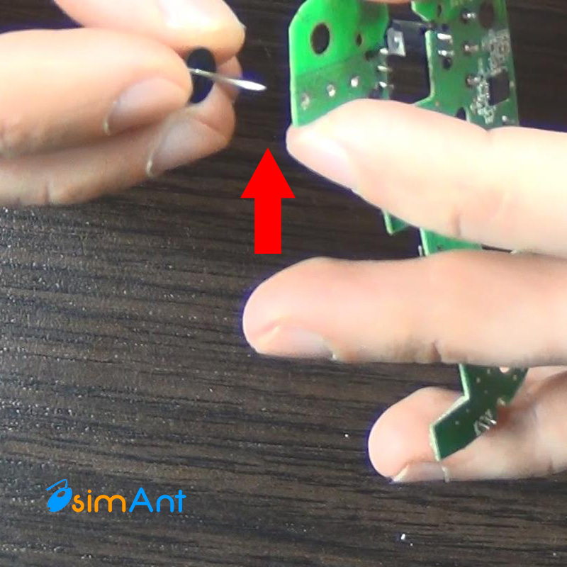 Очистка контактов для пайки микропереключателя